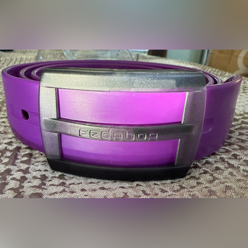 Unbranded Purple Men's Casual Belt with Metal Buckle
